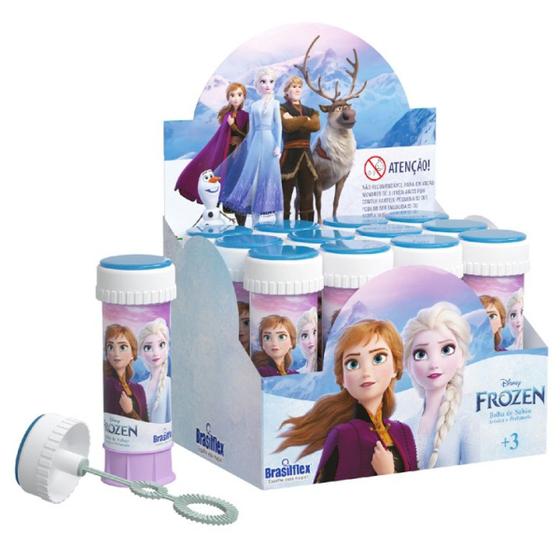 Imagem de Kit 12x Tubos 60ml Bolha de Sabão Frozen