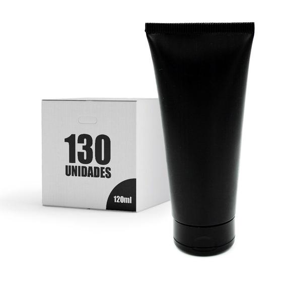 Kit 130 Bisnagas Plásticas 120ml Lembrancinhas Aniversários Chá Bebê Revelação Higiene Diária Pretas - BYZ Imagem de Kit 130 Bisnagas Plásticas 120ml Lembrancinhas Aniversários Chá Bebê Revelação Higiene Diária Pretas
