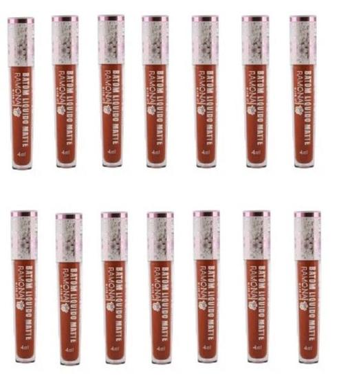 Imagem de Kit 14 Batom L. Matte Cor 26 Caramelo 4ml - Ramona Make Up