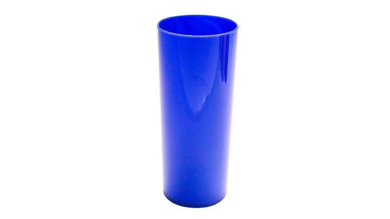 Imagem de Kit 14 Copos Long Drink Acrílico Sólido Prata 330 Ml