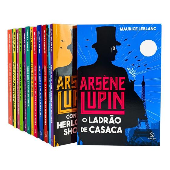 Kit 14 Livros Coleção Completa Arsène Lupin Maurice LeBlanc Menor preço em Kit 14 Livros Coleção Completa Arsène Lupin Maurice LeBlanc