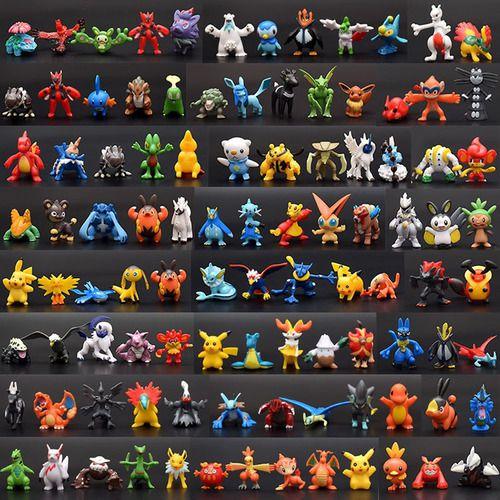 Imagem de Kit 144 Bonecos Miniatura Pokémon Pikachu Coleção Kids