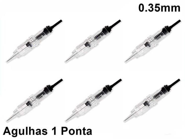 Imagem de Kit 15 Agulhas Easy Click Para Micropigmentação 1 Ponta