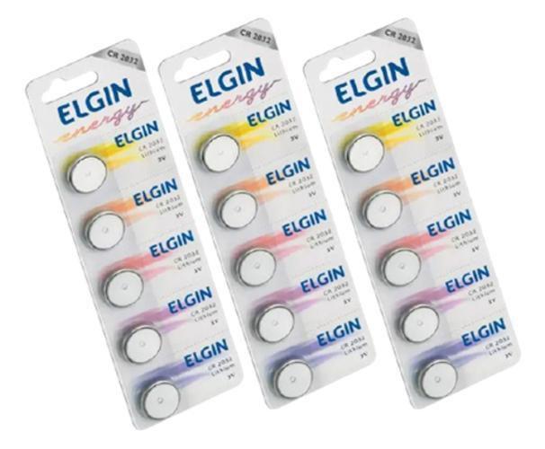 Kit 15 Baterias De Litio Cr2032 3V Blisters 5 82193 Elgin Menor preço em Kit 15 Baterias De Litio Cr2032 3V Blisters 5 82193 Elgin