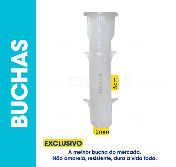 Imagem de Kit 15 Buchas Para Fixação de Pinos em Piscina Resistente