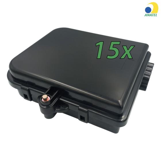 Imagem de Kit 15 Caixas De Atendimento Óptica CTO 8 Fo Multitoc
