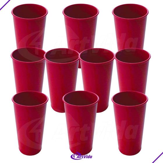 Imagem de KIT 15 Copos Coloridos Plástico Unidade 330ML - Long Neck - Ideal para Festas, Eventos e Personalização - Variedade de Cores Disponíveis para Personalização Criativa Cores: Preto, Branco, Vermelho, Rosa, Amarelo, Laranja, Azul, Verde, Lilás - ArtVida