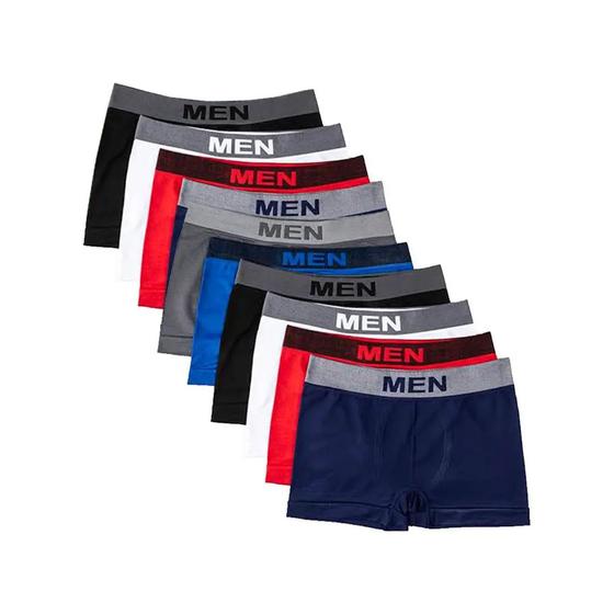 Imagem de Kit 15 Cueca Boxer Microfibra Box Atacado Masculina