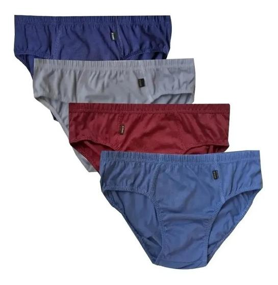 kit 15 cueca slip tradicional 100% algodão elástico embutido adulto SDS Menor preço em kit 15 cueca slip tradicional 100% algodão elástico embutido adulto SDS