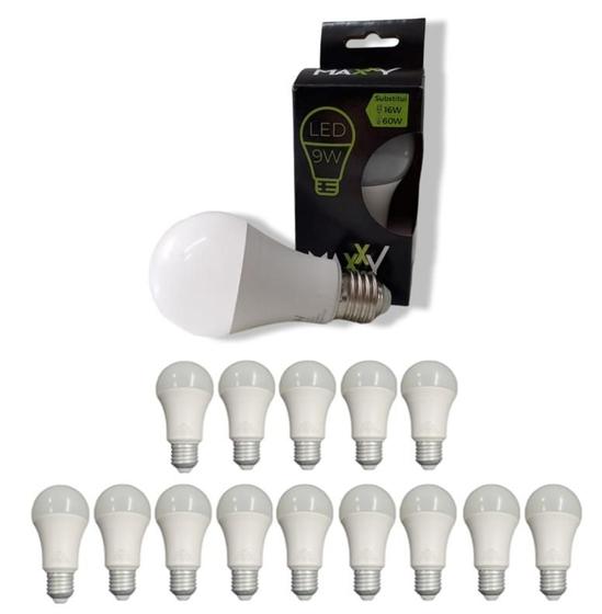 Imagem de Kit 15 Lâmpada Bulbo Led  9W Frio 6500k