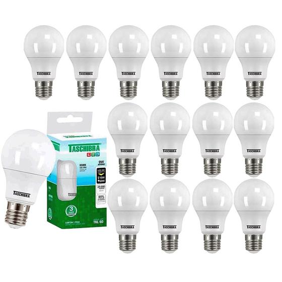 Imagem de Kit 15 Lâmpada Led 9w Bulbo 6500k Branco Frio 110/220V