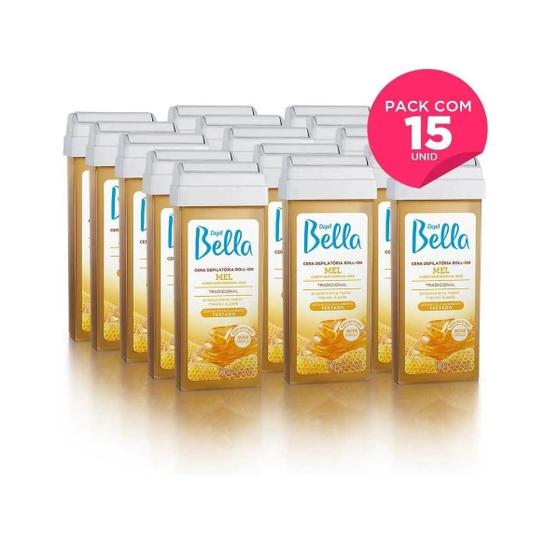 Imagem de Kit 15 Refil Cera Roll-On 100G Depilação - Depil Bella