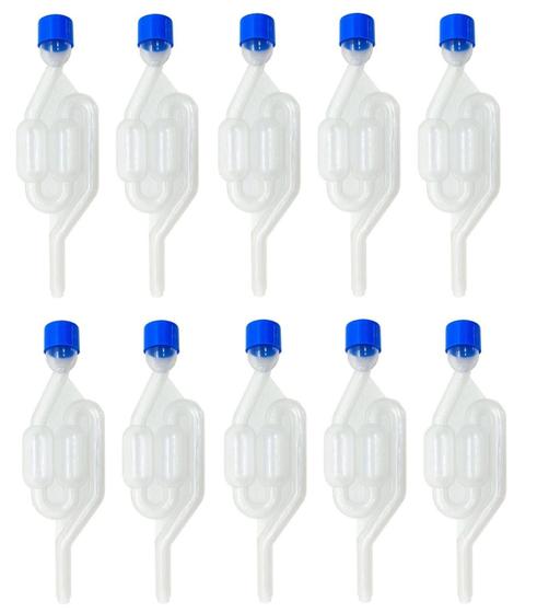 Imagem de Kit 15 Válvulas Airlock Tipo S Air Lock Para Fermentação Cerveja Kombucha Hidromel Vinho Conserva