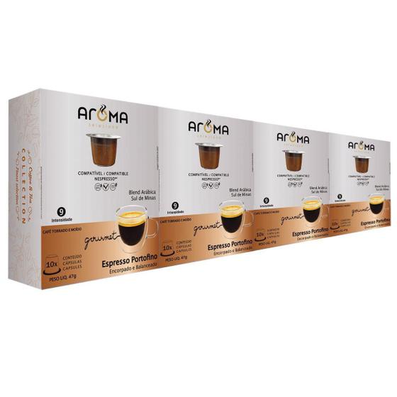 Imagem de Kit 150 Cápsulas Compatíveis Nespresso Café Portofino Aroma