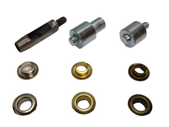 Imagem de Kit 150 Ilhós Nº 45 Com 3 Cores + Matriz + Vazador