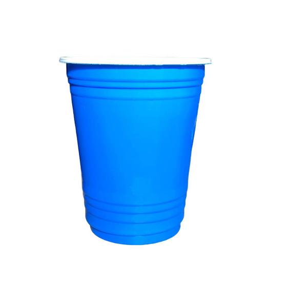 Imagem de Kit 150 un Copo de Plástico Biodegradável Azul de 400ml