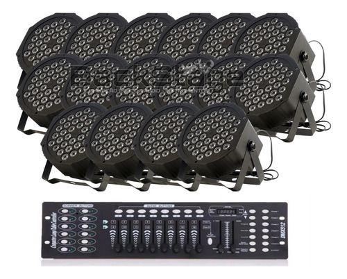 Imagem de Kit 16 Canhao Parled 36 Led + Mesa Dmx 512 Efeitos Fade Time
