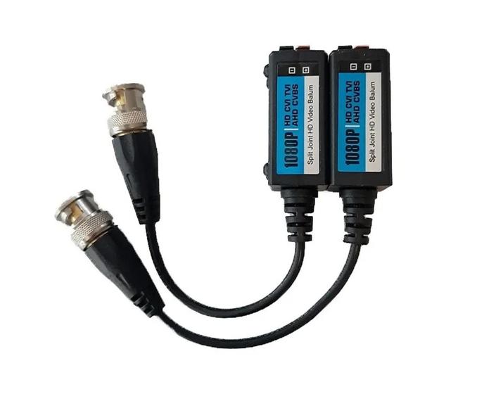 Imagem de Kit 16 Conector Video Balun Cameras Hd Cvi Tvi Engate Rapido