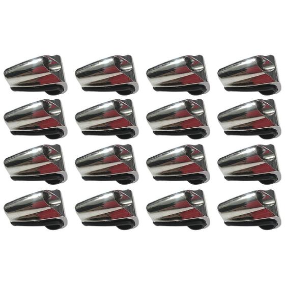 Imagem de Kit 16 Garras Para Bumbo Metal Com Base Borracha 12.2