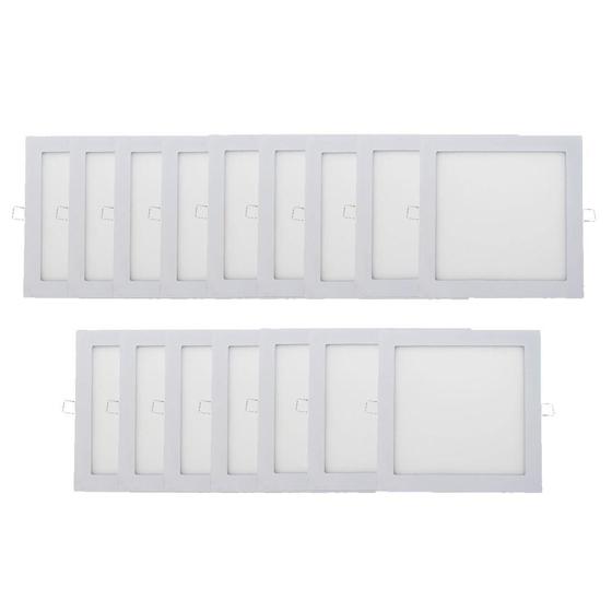 Imagem de Kit 16 Plafon Painel Led Luminária Downlight 25W Embutir