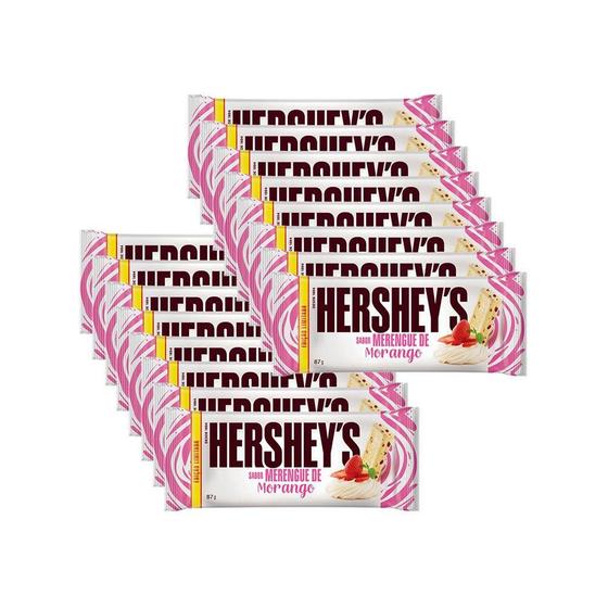 Kit 16 un. Barras Hershey's Merengue de Morango Menor preço em Kit 16 un. Barras Hershey's Merengue de Morango