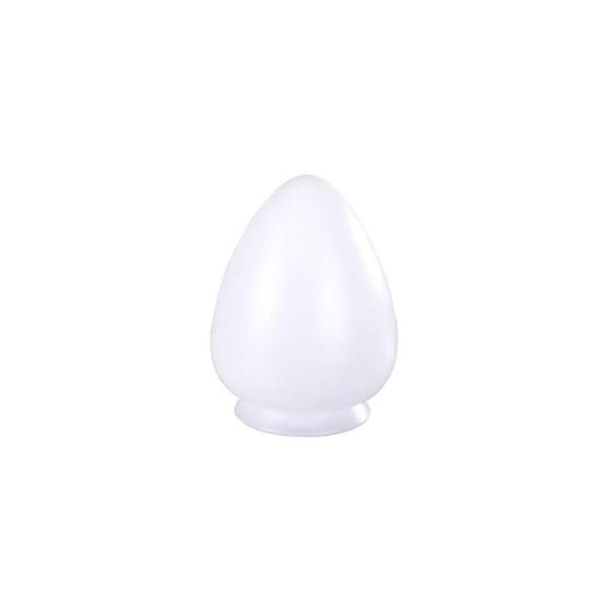 Imagem de Kit 17 Luminária de Plástico Branca Tipo Pera + 17 Suporte