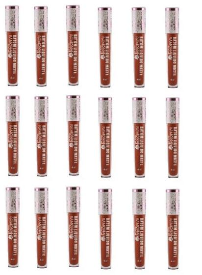 Imagem de Kit 18 Batom Líq. Matte Cor 26 Caramelo 4ml - Ramona Make Up