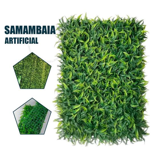 Imagem de Kit 18 Placa De Samambaia Cheia 40x60 Jardim Vertical Artificial Muro Verde