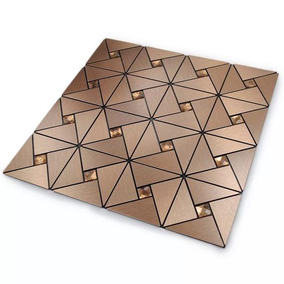 Imagem de Kit 18 Placas Pastilha Autoadesiva Decorativa 3D Lavável Cozinha Banheiro Lavabo 30x30cm