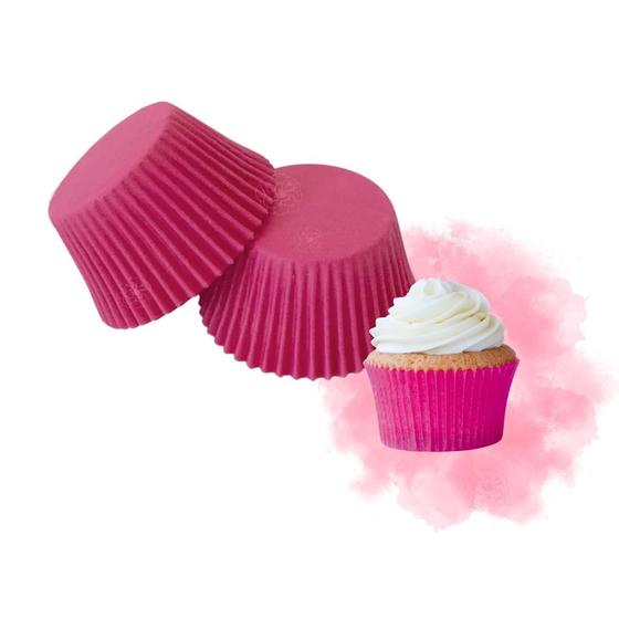 Imagem de Kit 180 Forminhas Cupcake Lisa Papel Forneavel Impermeavel