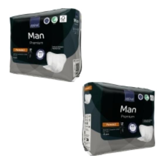 Imagem de Kit 2 Absorvente Geriátrico Masculino Abena Abri Man Premium