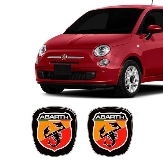 Imagem de Kit 2 Adesivos Emblemas Fiat 500 Abarth 2009 Até 2017