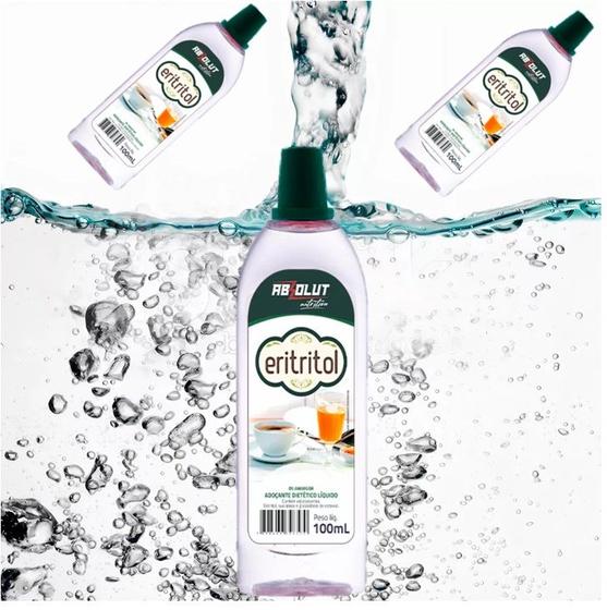 Imagem de kit 2 Adoçante Eritritol Natural Liquido 100ml