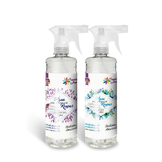 Imagem de Kit 2 Água Perfumada Para Passar Roupas Spray Baby e Ternura 500ml Cada