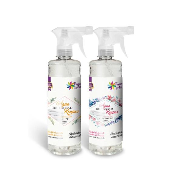 Imagem de Kit 2 Água Perfumada Para Passar Roupas Spray Conforto e Soft 500ml Cada