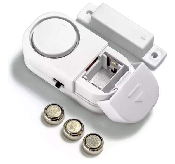 Imagem de Kit 2 Alarmes Magnético Segurança De Portas E Janelas