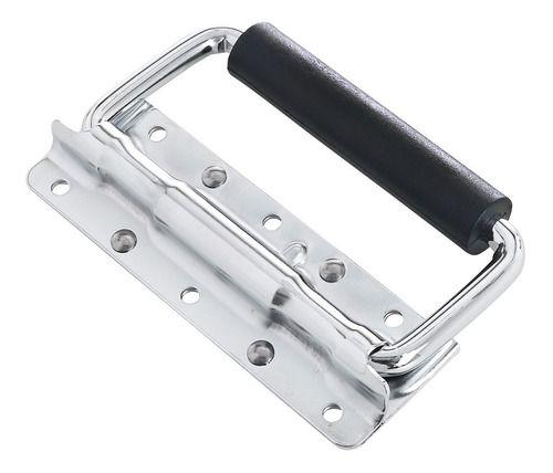 Imagem de Kit 2 Alça Externa Retratil Cromada Prof Com Mola Para Case