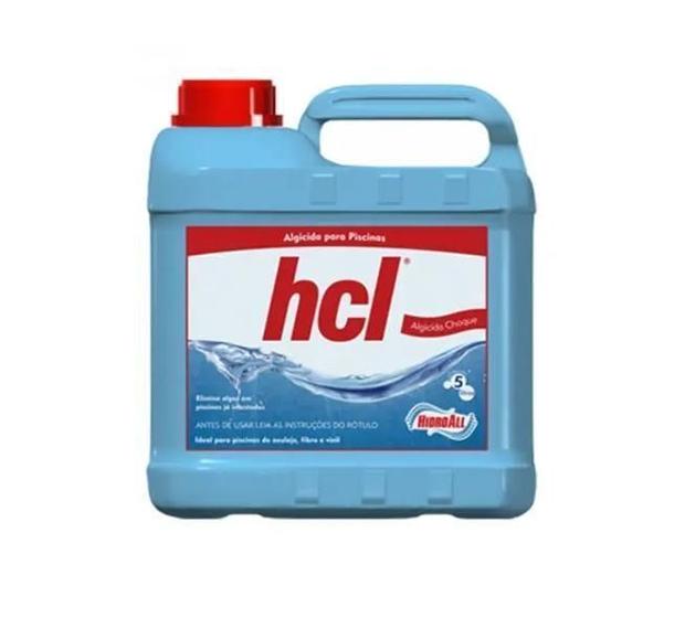 Imagem de Kit 2 Algicida Choque Hcl Hidroall 5 Litros