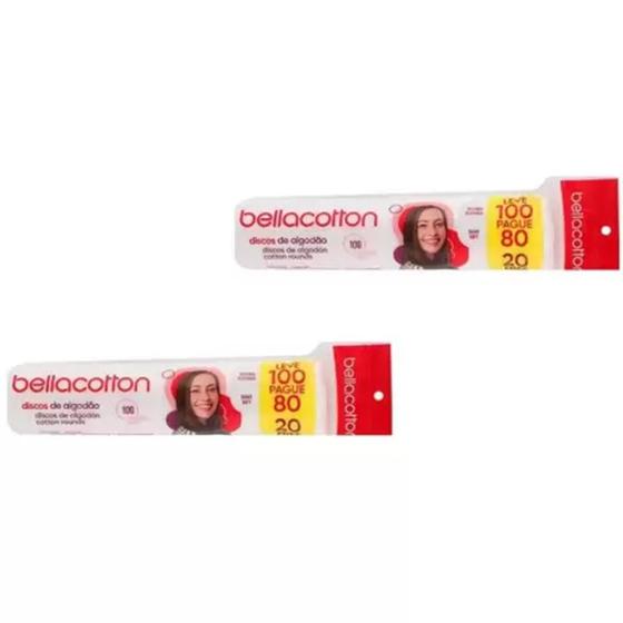 Imagem de Kit 2 Algodão Bellacotton Disco Leve 200 Pague 160