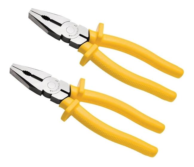 Imagem de Kit 2 Alicate Tramontina Master 8  Isolado 1000V Amarelo - 41001108