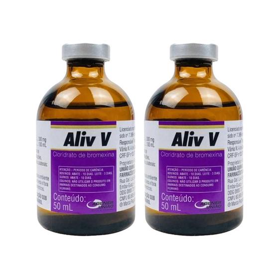 Imagem de Kit 2 Aliv V Agener União - 50 Ml Expectorante Mucolítico