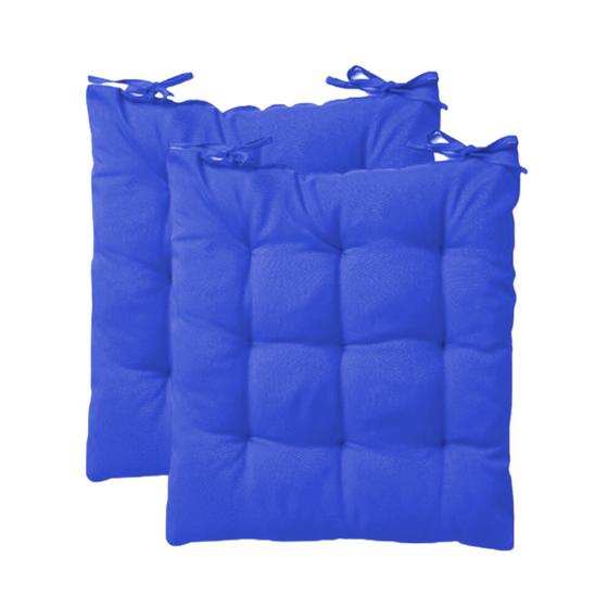 Imagem de Kit 2 Almofadas Assento Sofá Cadeira Futton Design Liso Sofisticado Resistente