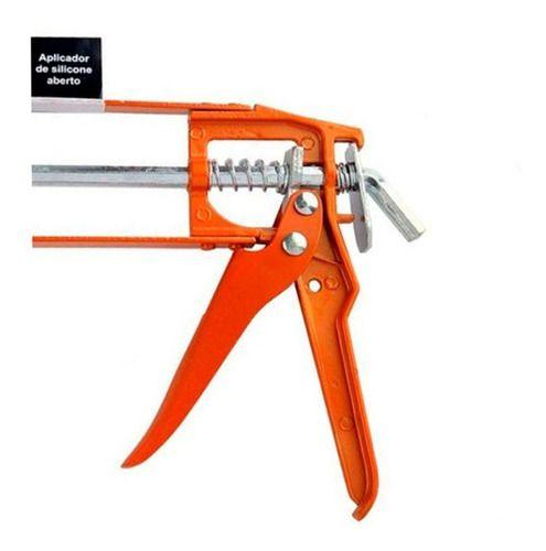 kit 2 Aplicador Silicone Cola Pu Pistola Aberta Ferro Fort - STARFER ...