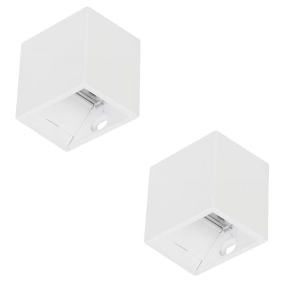 Imagem de Kit 2 Arandela Mini Led 2w 3000k Cubo Parede Regulável