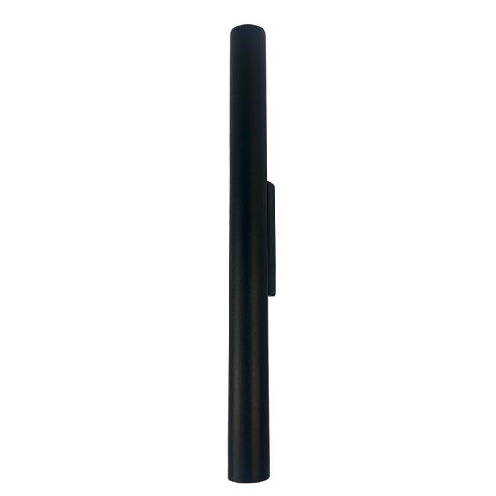 Imagem de Kit 2 Arandela Tubo Cilindro Aluminio Preto 40cm + Lâmpada Led Branco Frio