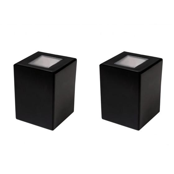 Kit 2 Arandelas Externas Paris 2 Fachos Policarbonato Bivolt 1xG9