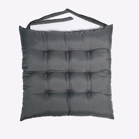 Imagem de KIT 2 Assentos Almofadas Futon Cadeira Grande Cheia Decorativa Sofá Poltrona Cama Fita Para Amarrar 40x40cm