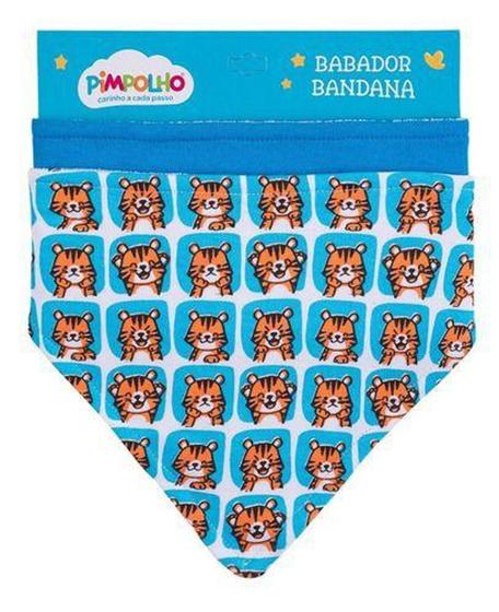 Imagem de Kit 2 Babador Bandana Pimpolho Algodão Meninos 8956