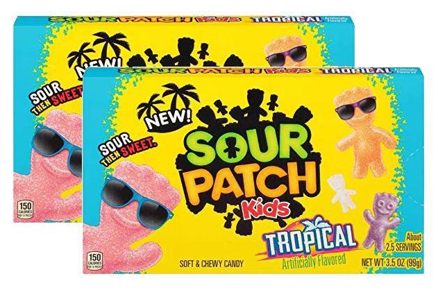 Imagem de kit 2 Bala Azedinha Sour Patch kids Sabor Tropical 99g