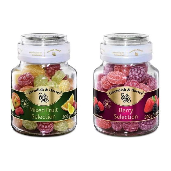 Imagem de Kit 2 Balas Frutas Mixed Fruit X Berry Selection Cavendish